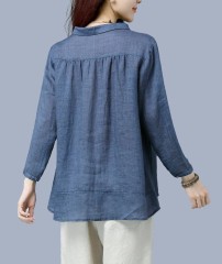 Long High end cotton and linen shirts