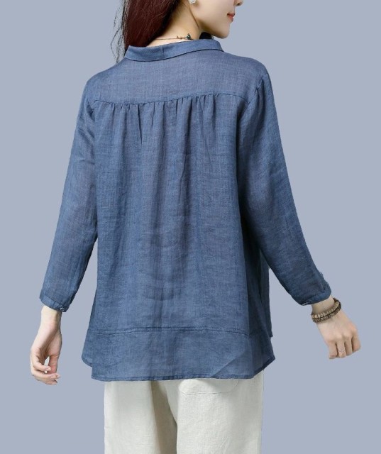 Long High end cotton and linen shirts