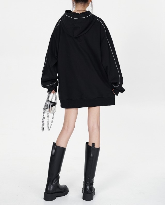 Dark style high street hooded trendy sweatshirt