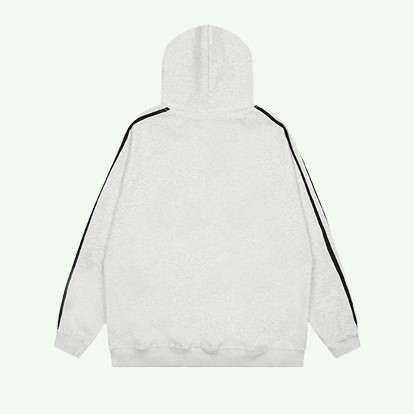 Couple hooded long sleeved knitted hoodie