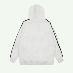 Couple hooded long sleeved knitted hoodie