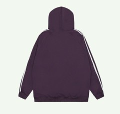 Couple hooded long sleeved knitted hoodie