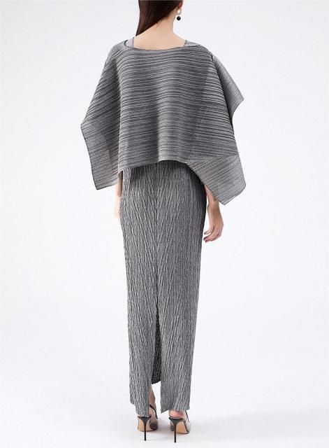 Evening fashion pleated dress