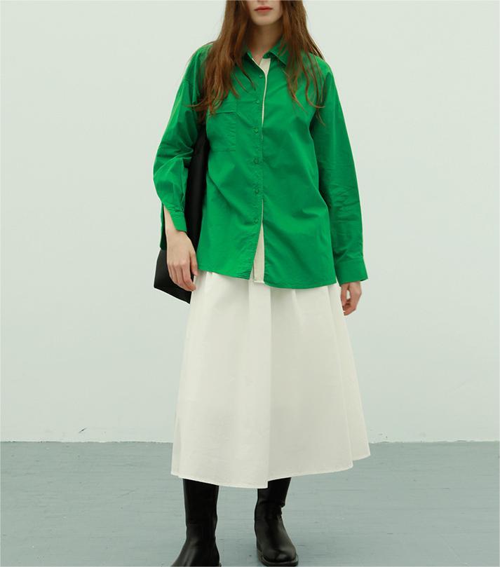 Solid color shirt for women