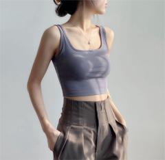 Wearing a camisole with a beautiful back top