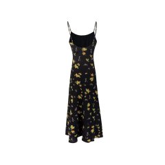 French retro girl floral dress