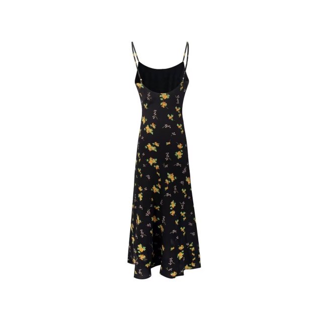 French retro girl floral dress