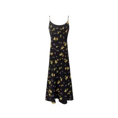 French retro girl floral dress