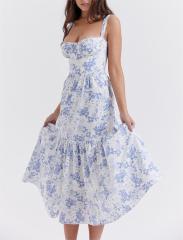 Suspended floral cake dress