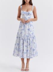 Suspended floral cake dress