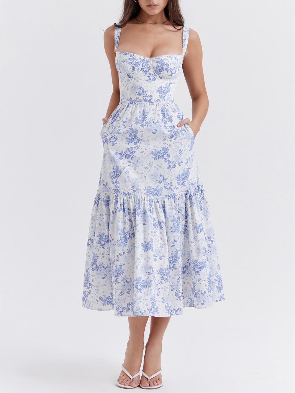 Suspended floral cake dress