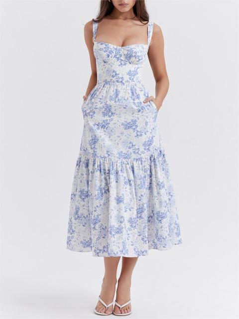 Suspended floral cake dress
