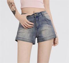 Millennium Ghost Horse Girl Denim Shorts