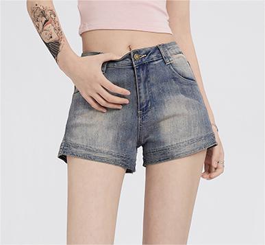 Millennium Ghost Horse Girl Denim Shorts