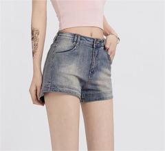 Millennium Ghost Horse Girl Denim Shorts