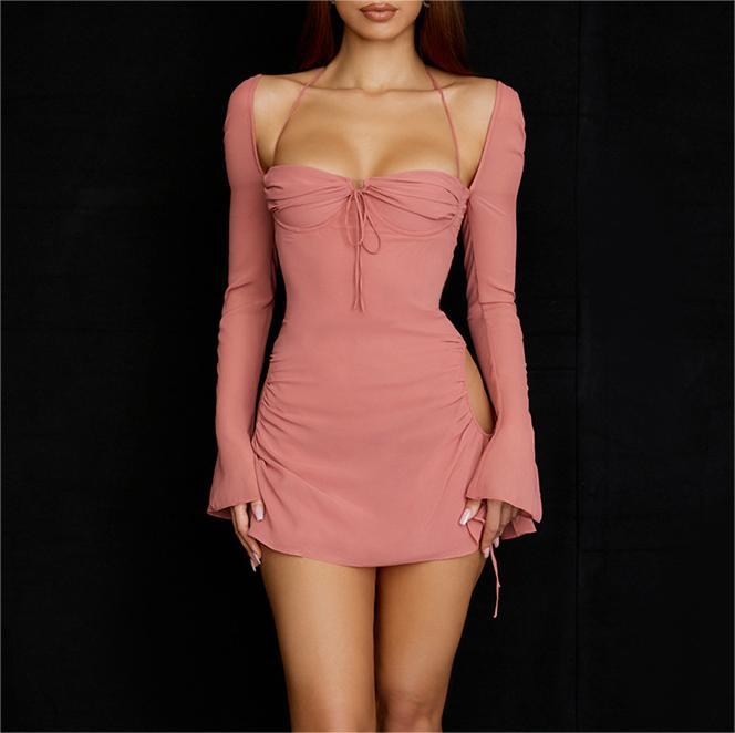 Wrap up chest and waist dress
