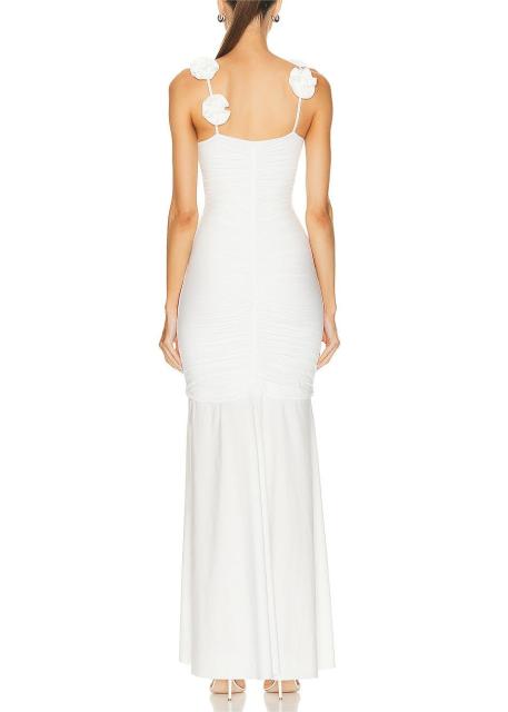 Suspender evening dress