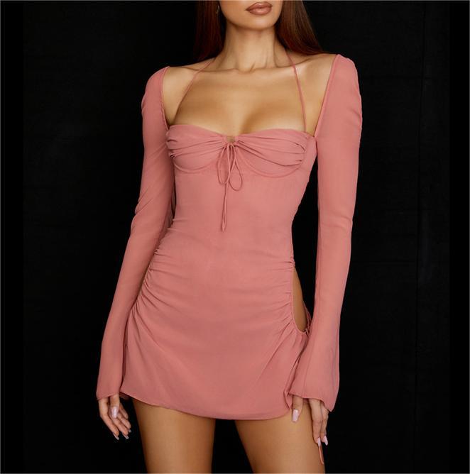 Wrap up chest and waist dress