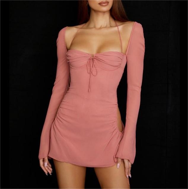 Wrap up chest and waist dress