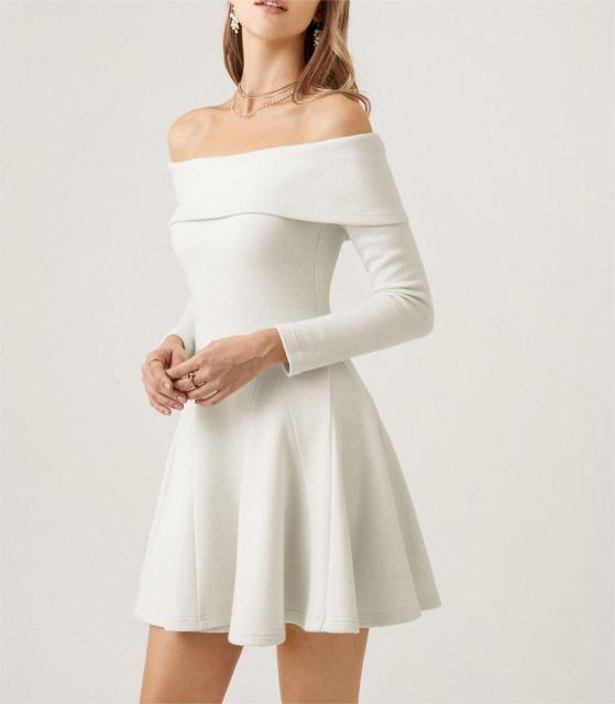 One shoulder sweet dress