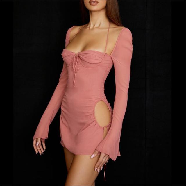 Wrap up chest and waist dress