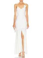 Suspender evening dress