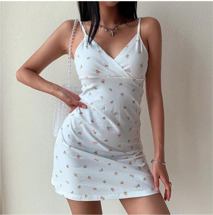 Floral camisole skirt