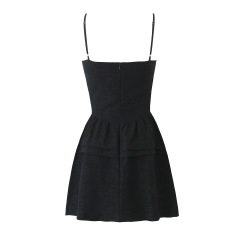 Lace bow dress for women