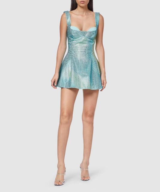 Sling skirt composite glitter pink dress