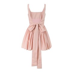 Lace up waist cinched dress