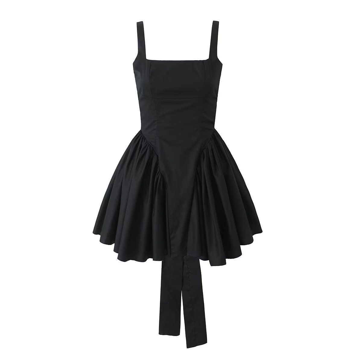 Lace up waist cinched dress