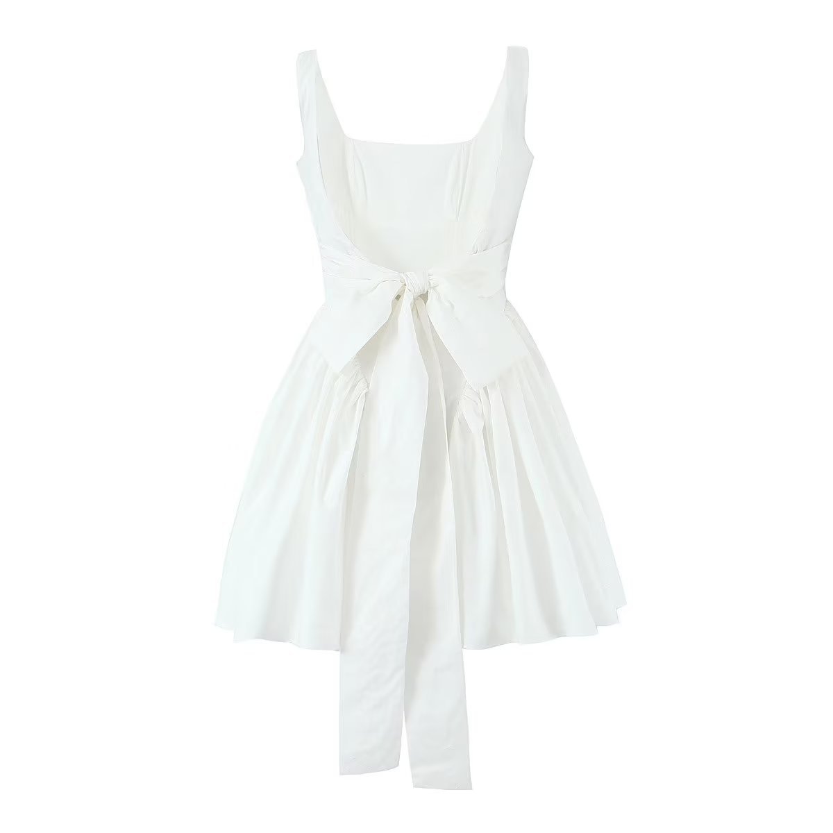 Lace up waist cinched dress
