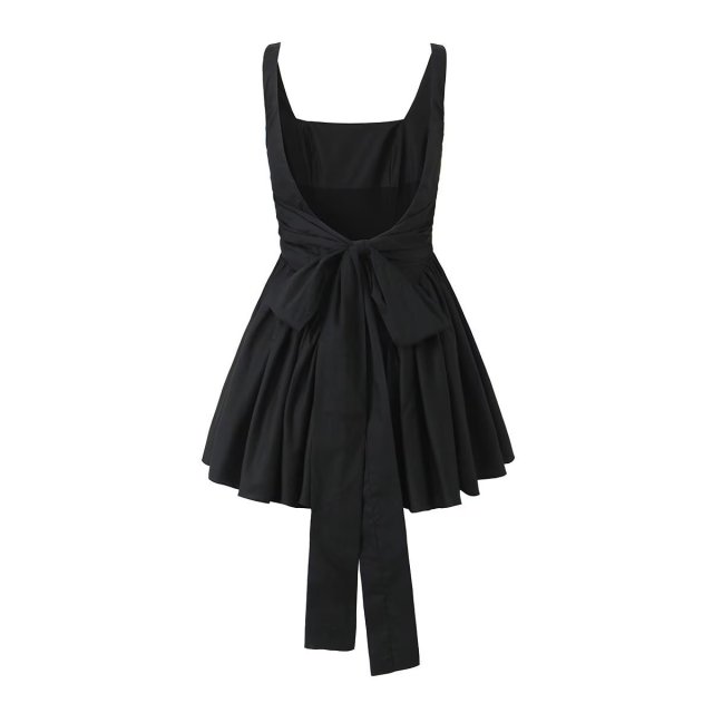 Lace up waist cinched dress