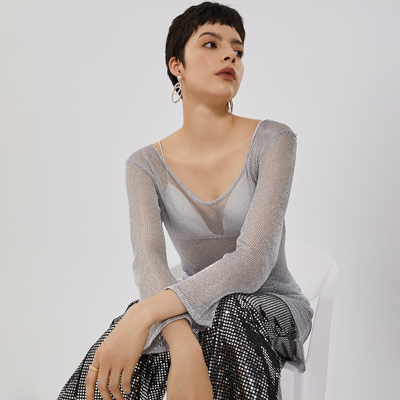 OEM Perspective Pearlescent Long Sleeve Top