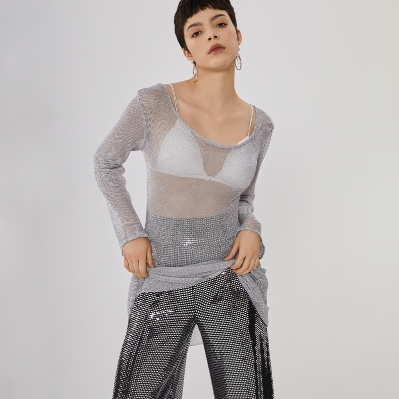 OEM Perspective Pearlescent Long Sleeve Top