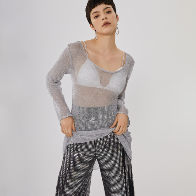 OEM Perspective Pearlescent Long Sleeve Top