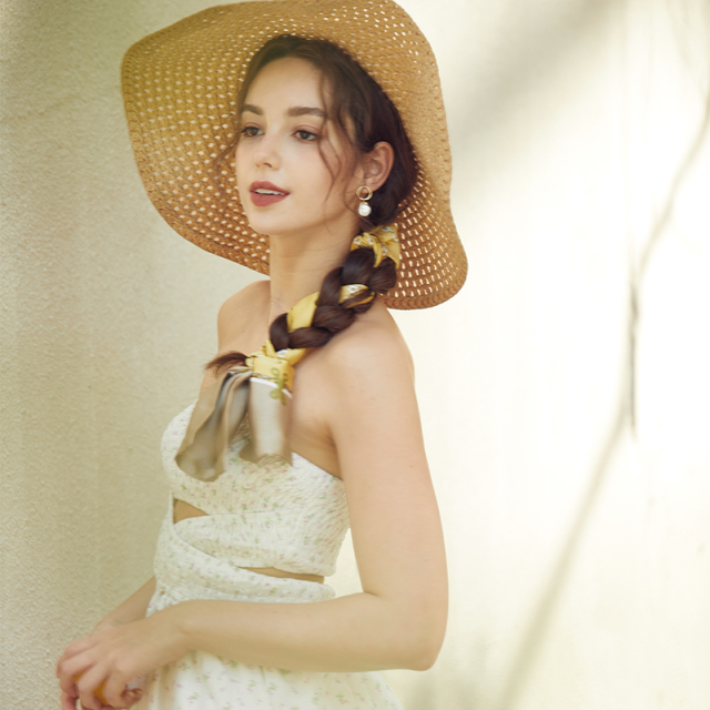 OEM Floral Cross Cutout Tube Top