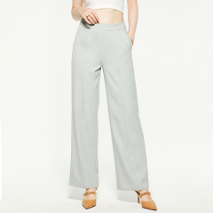 Commuting high waist straight suit pants