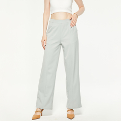 Commuting high waist straight suit pants
