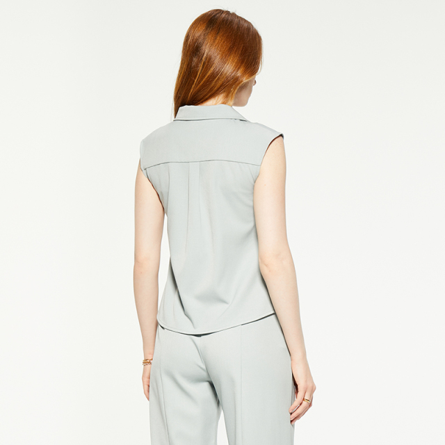 Commuting v-neck sleeveless suit top