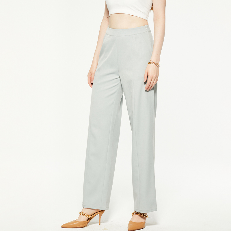 Commuting high waist straight suit pants