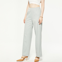 Commuting high waist straight suit pants