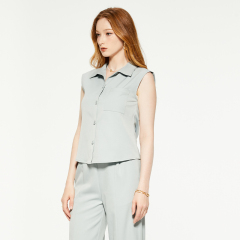 Commuting v-neck sleeveless suit top