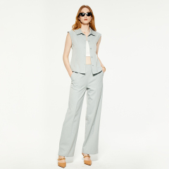 Commuting v-neck sleeveless suit top