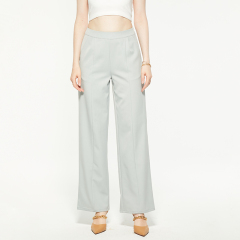 Commuting high waist straight suit pants