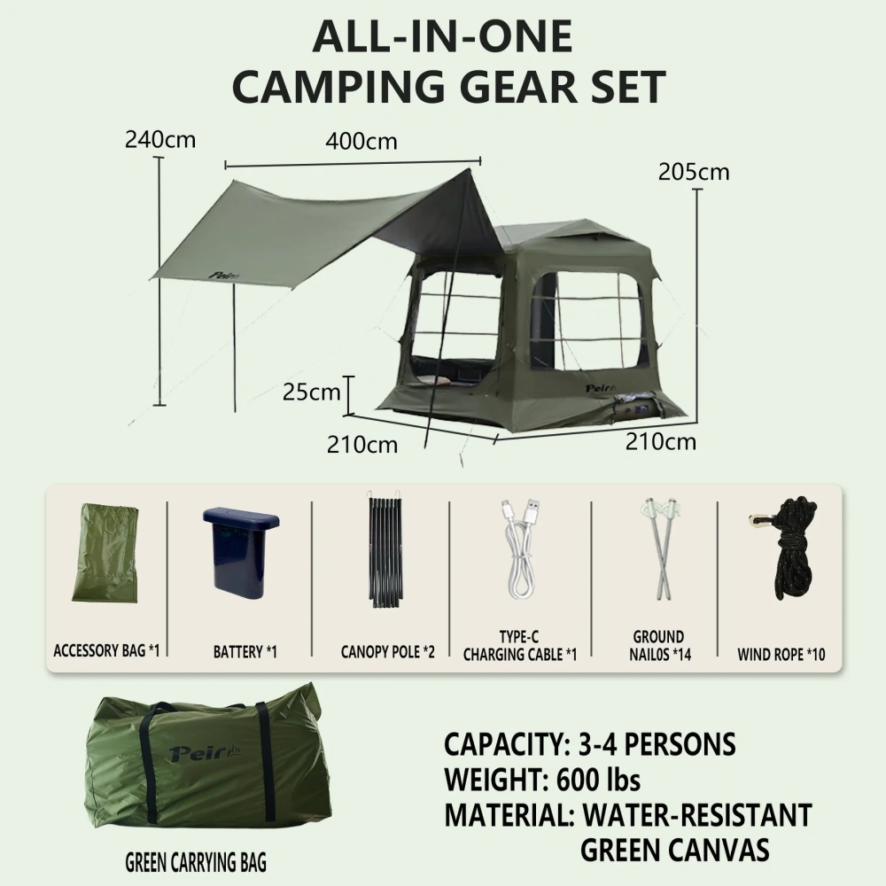 Liberty Sleep Series All-in-One Inflatable Bed-Tent