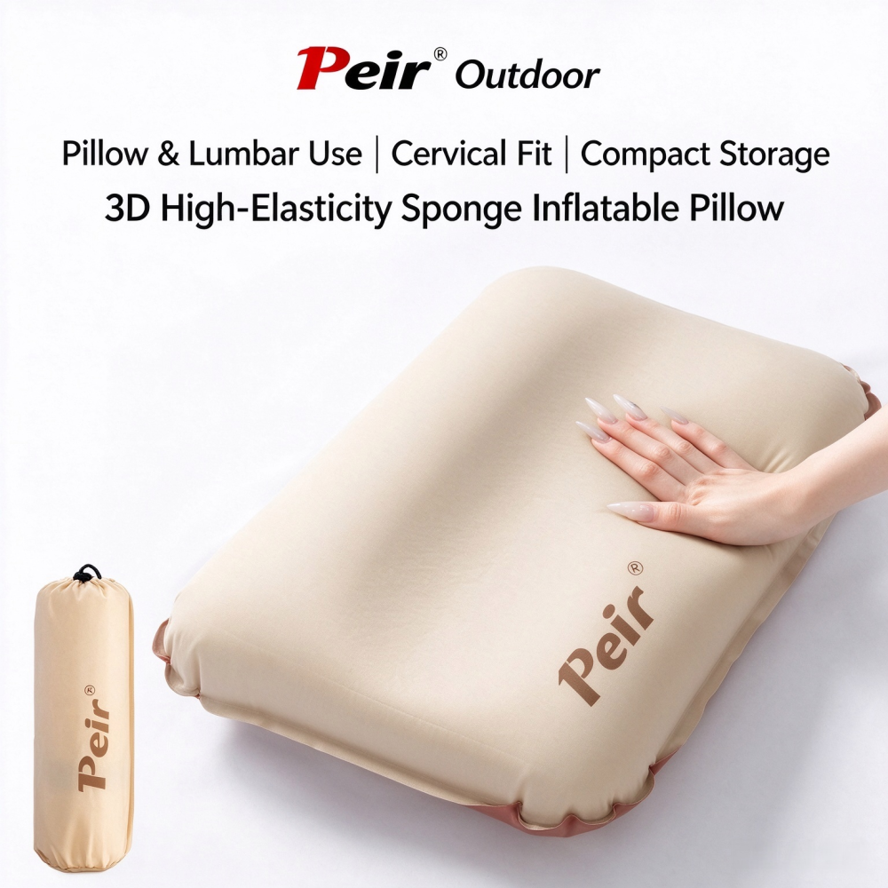 3D Lightweight Sponge Inflatable Pillow