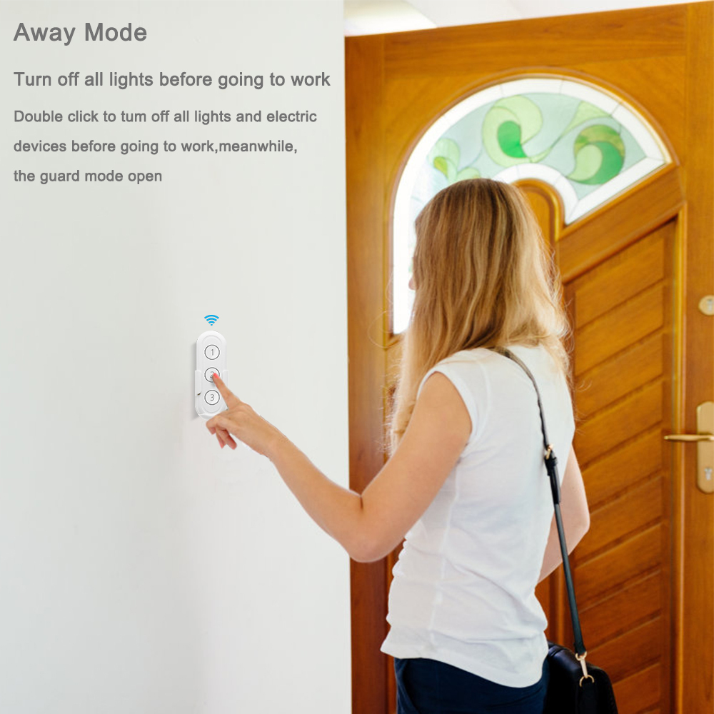 Tuya Smart Life ZigBee Smart Home Wireless Switch 3 Gangs Remote Tuya Zigbee Hub Required No limit to Control Home Device