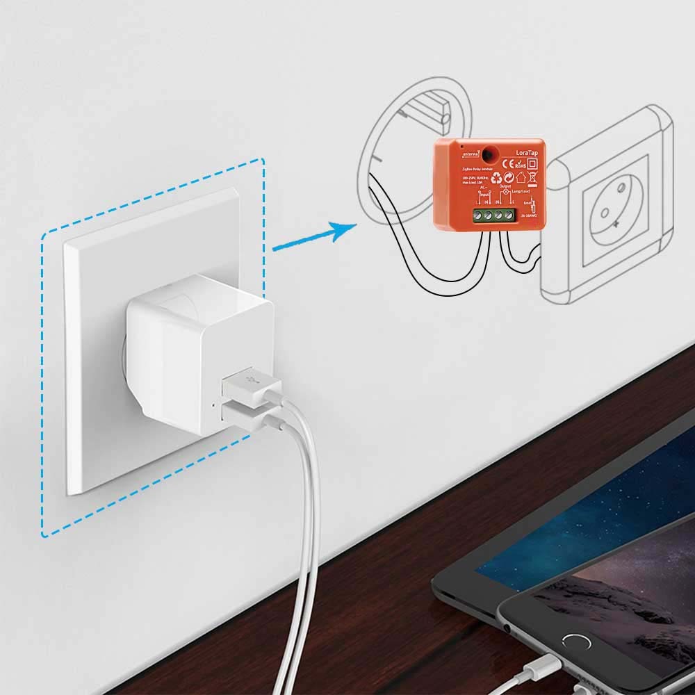 Tuya ZigBee 3.0 Smart Life Socket Module Wireless Remote Control, Work with Echo Alexa Google Home Voice Assistant DIY Relay