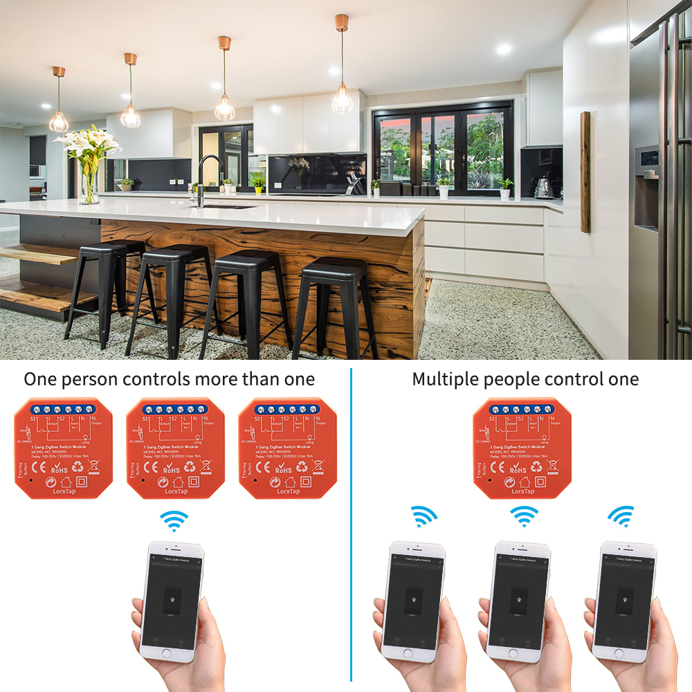 Tuya Smart ZigBee 3.0 Relay 16A DIY Module for Light and Device ON OFF App Remote Control Timer Support Google Home Alexa Zigbee2MQTT